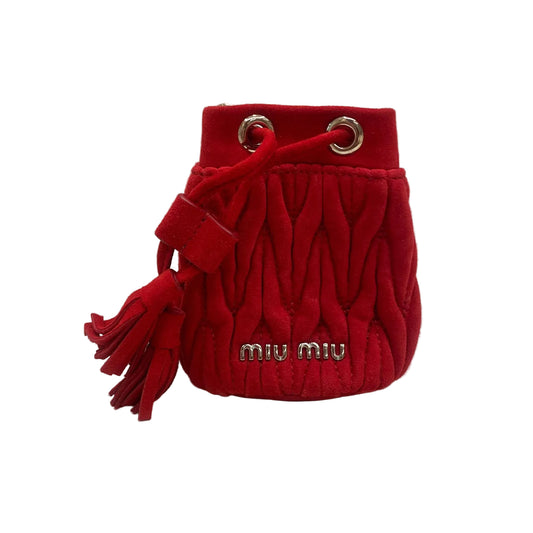 Bolsa Bucket Miu Miu Mini Vermelha