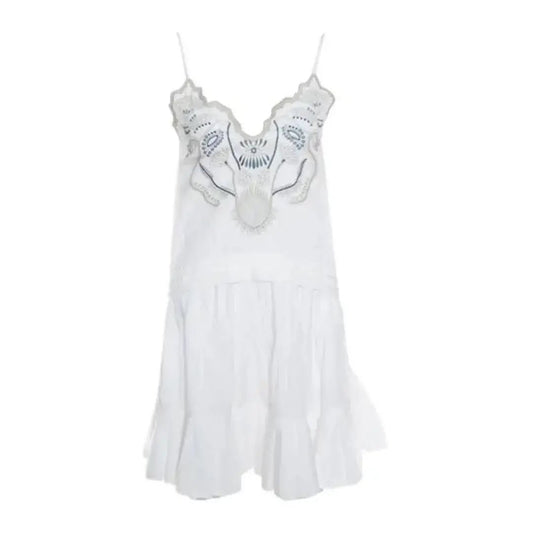 Vestido Chloe Branco Bordado Tam 32 BR