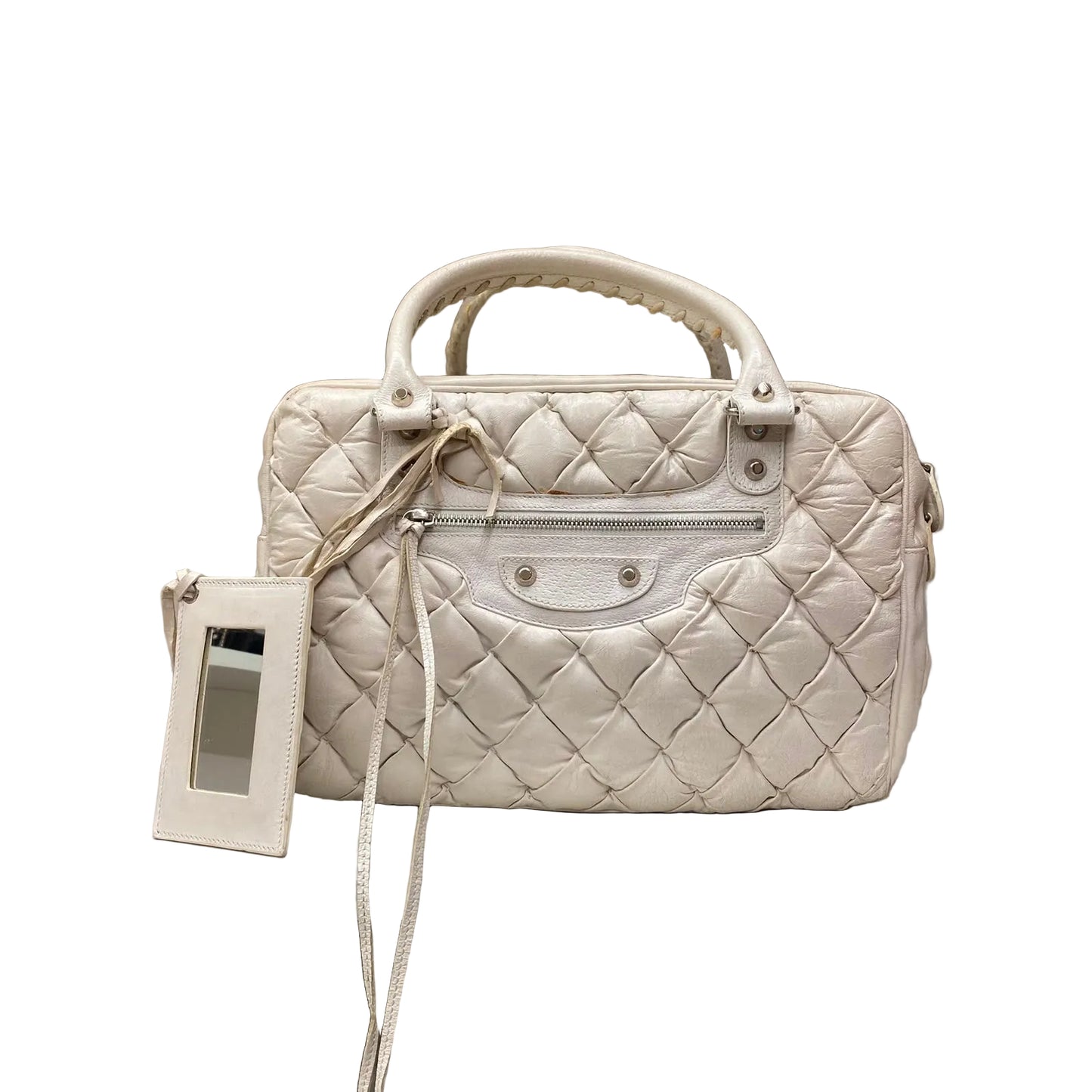 Bolsa Balenciaga Matelassé Motocross Off White