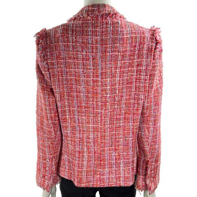 Casaco Chanel Tweed Rosa Tam 36 Br