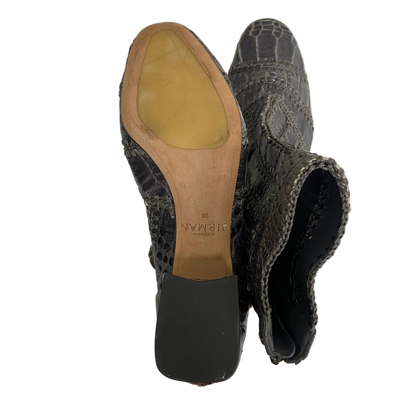 Bota Alexandre Birman Couro Croco Tam 36 Br