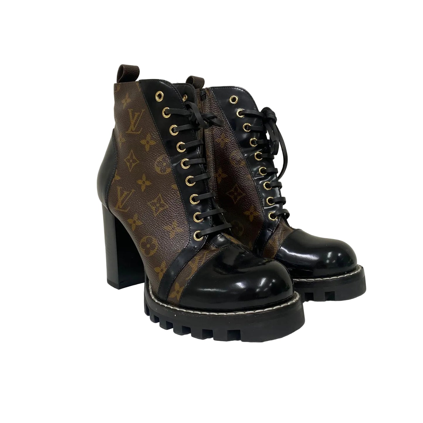 Bota Louis Vuitton Marrom Tam 39 Br
