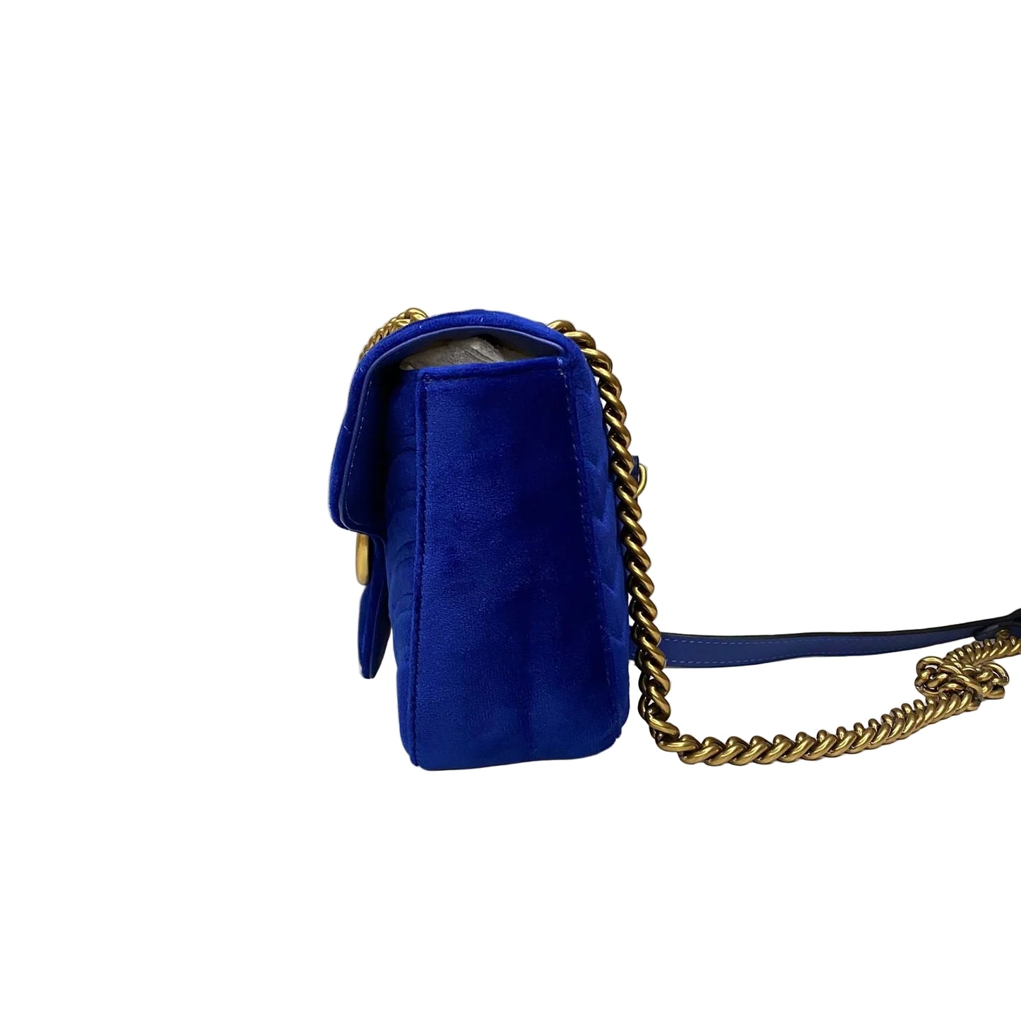 Bolsa Gucci GG Marmont Matelassê Azul