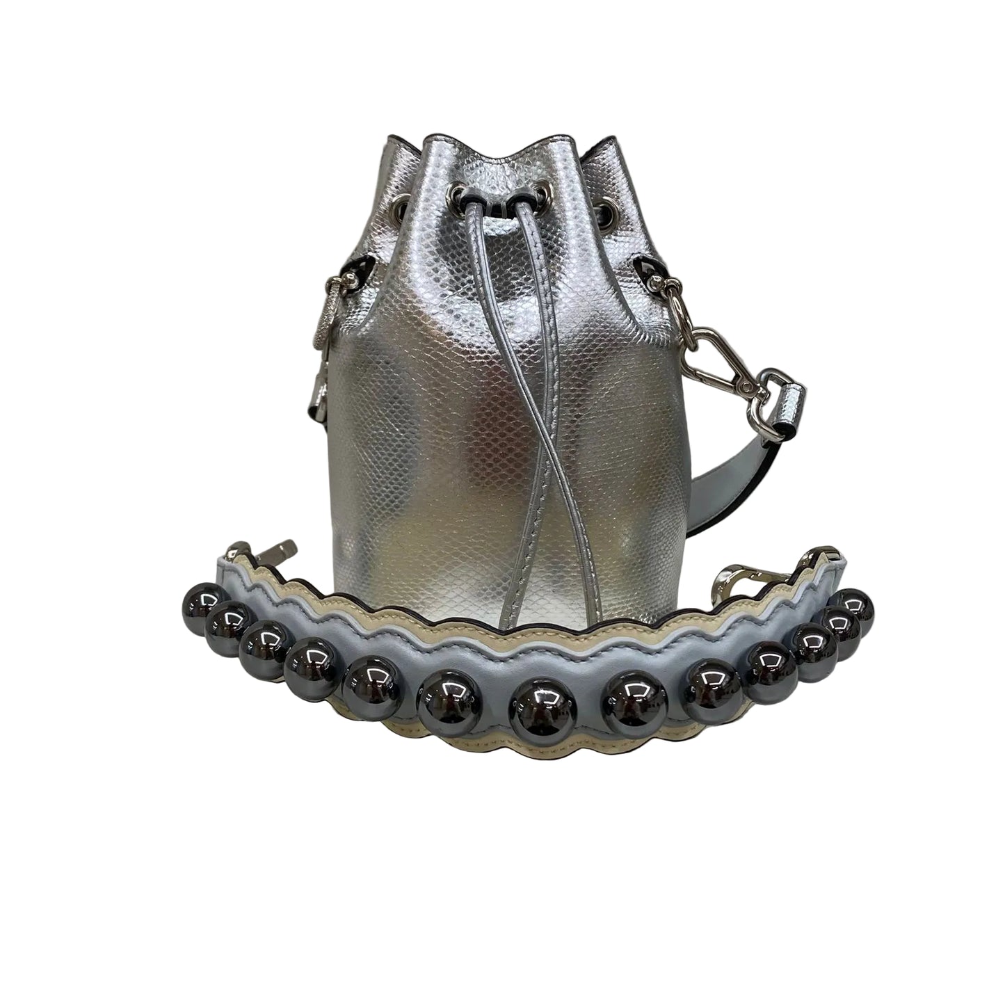 Bolsa Fendi Bucket Prata