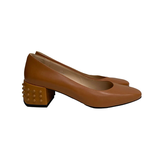 Sapato Tod's Couro Bege Tam 37 Br