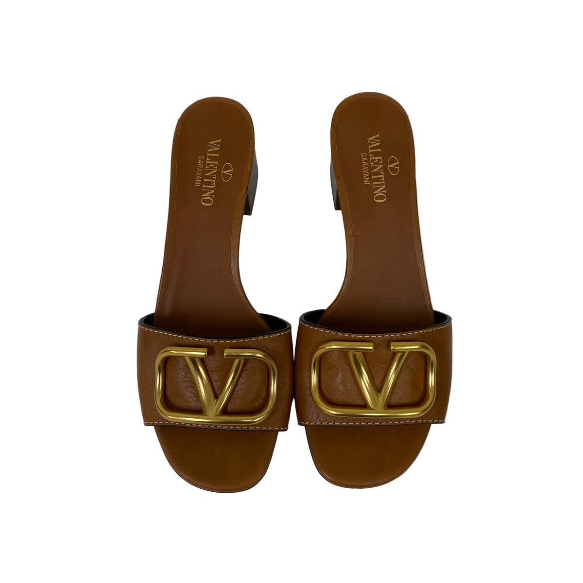 Mule Valentino Caramelo VLOGO Tam 34,5 BR