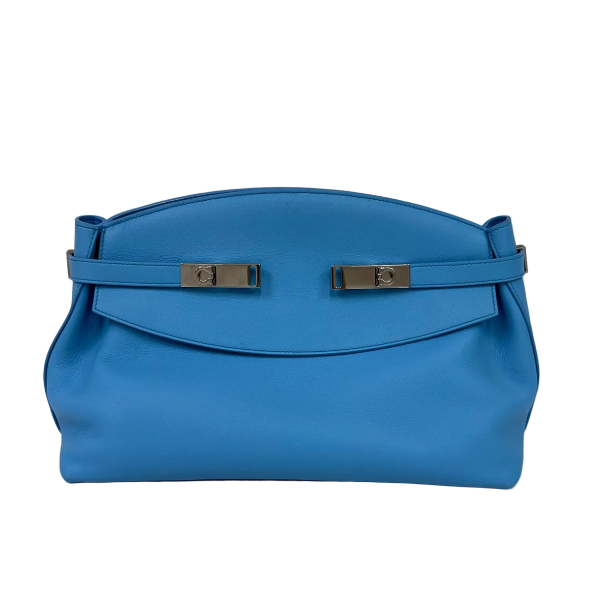 Bolsa Ferragamo Leather Handbag Azul