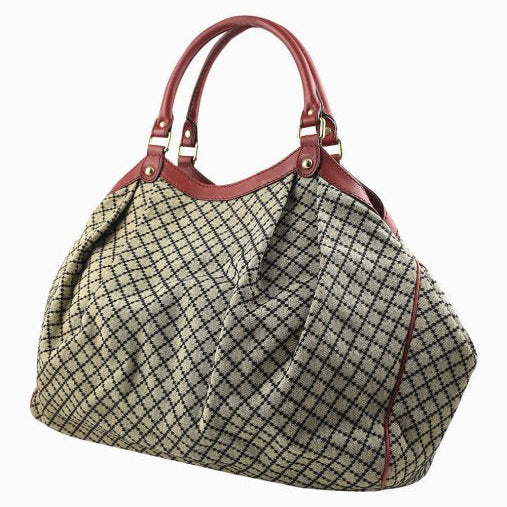 Bolsa Gucci Sukey Tote Jacquard Monograma Grande