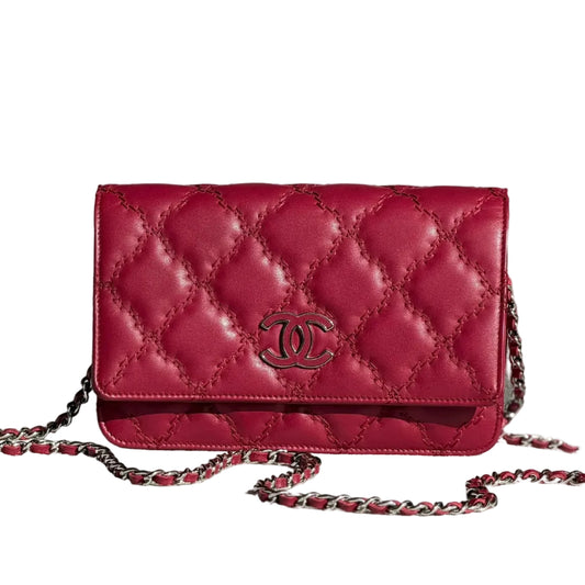 Bolsa Chanel Woc Cereja