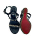 Sandalia Louboutin Azul Com Spikes Tam 34 BR