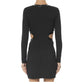 Vestido Staud Manga Longa Preto Tam M BR