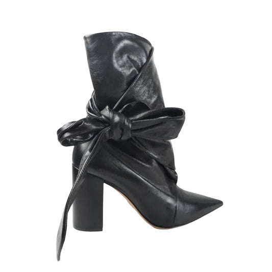 Bota Dior Preta Com Amarração Tam 37 BR