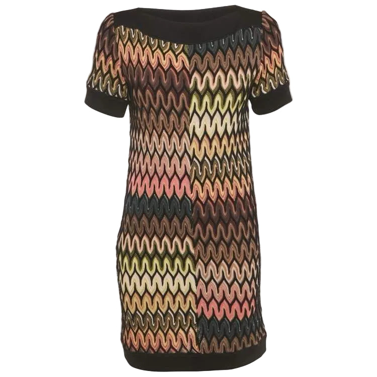 Vestido Missoni Zig Zag Colorido Tam 40 BR