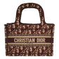 Bolsa Burgundy Oblique Monogram Canvas Mini Book Tote