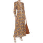 Vestido Zimmermann Estampado Amarelo e Roxo Tam 36 Br
