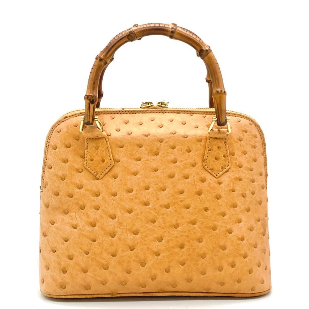 Bolsa Tote Gucci Couro de Avestruz Vintage