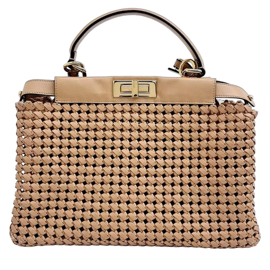 Bolsa Fendi Peekaboo Intrecciato
