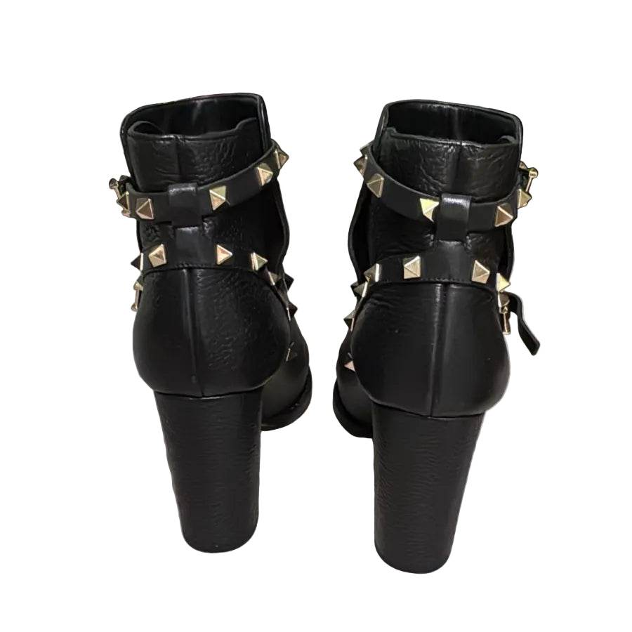Bota Valentino Preta Studs Dourado Tam 36,5 BR