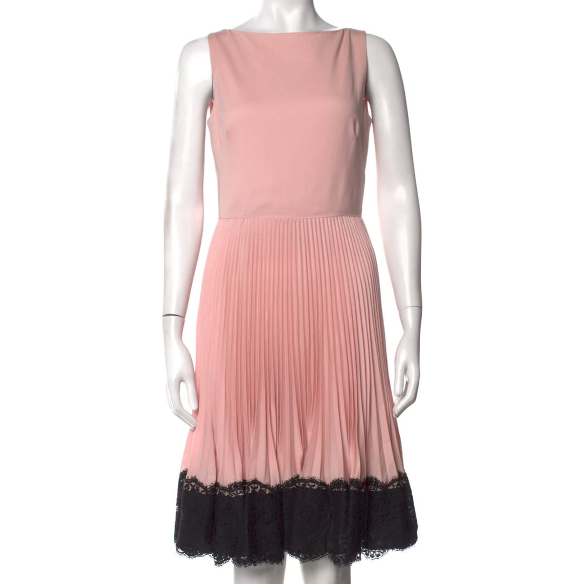 Vestido Valentino Rosa Renda Preta Techno Couture Tam 38 Br