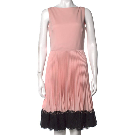 Vestido Valentino Rosa Renda Preta Techno Couture Tam 38 Br