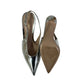 Scarpin Gianvito Rossi Slingback Prata Tam 34 BR