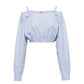 Camisa Cropped Miu Miu Listrada Tam 38 Br