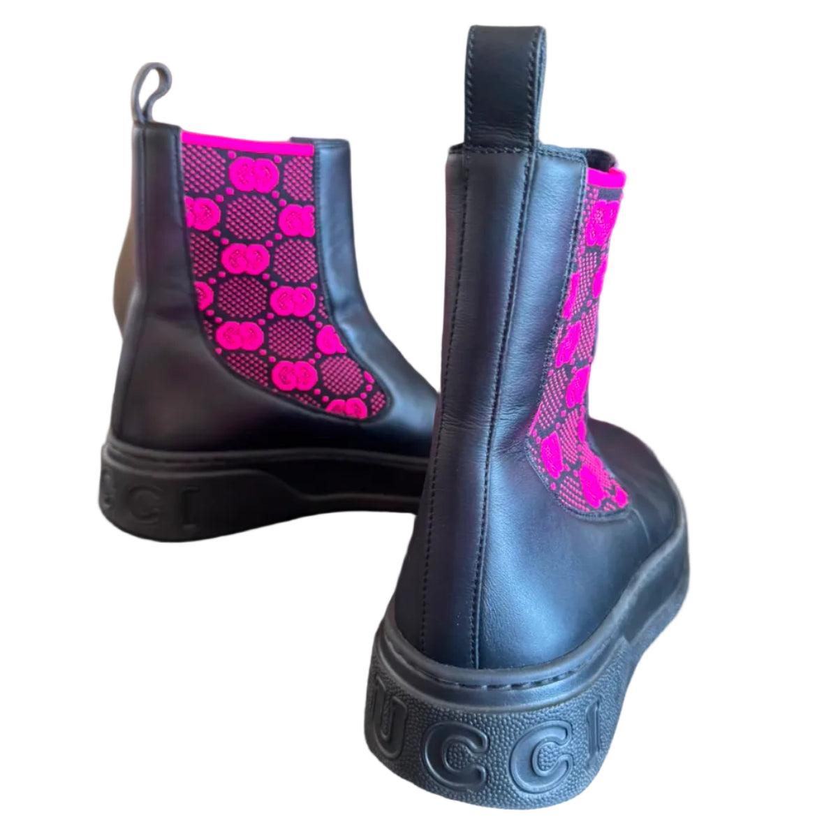 Bota Gucci Elastico Rosa Tam 38 Br