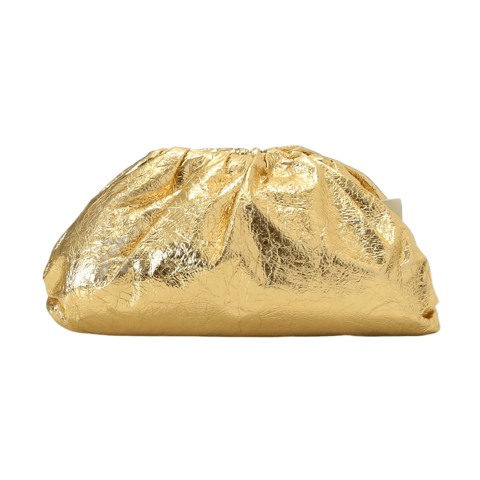 Clutch Bottega Veneta Dourada