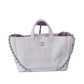 Bolsa Chanel Caviar Stitched Large Shopping Tote Off White