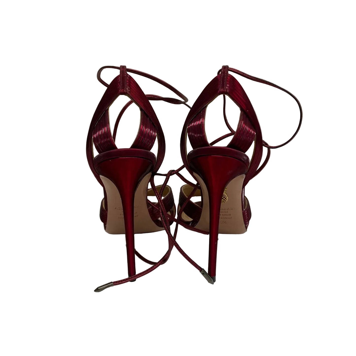Sandalia Aquazzura Vinho Tam 38,5 Br