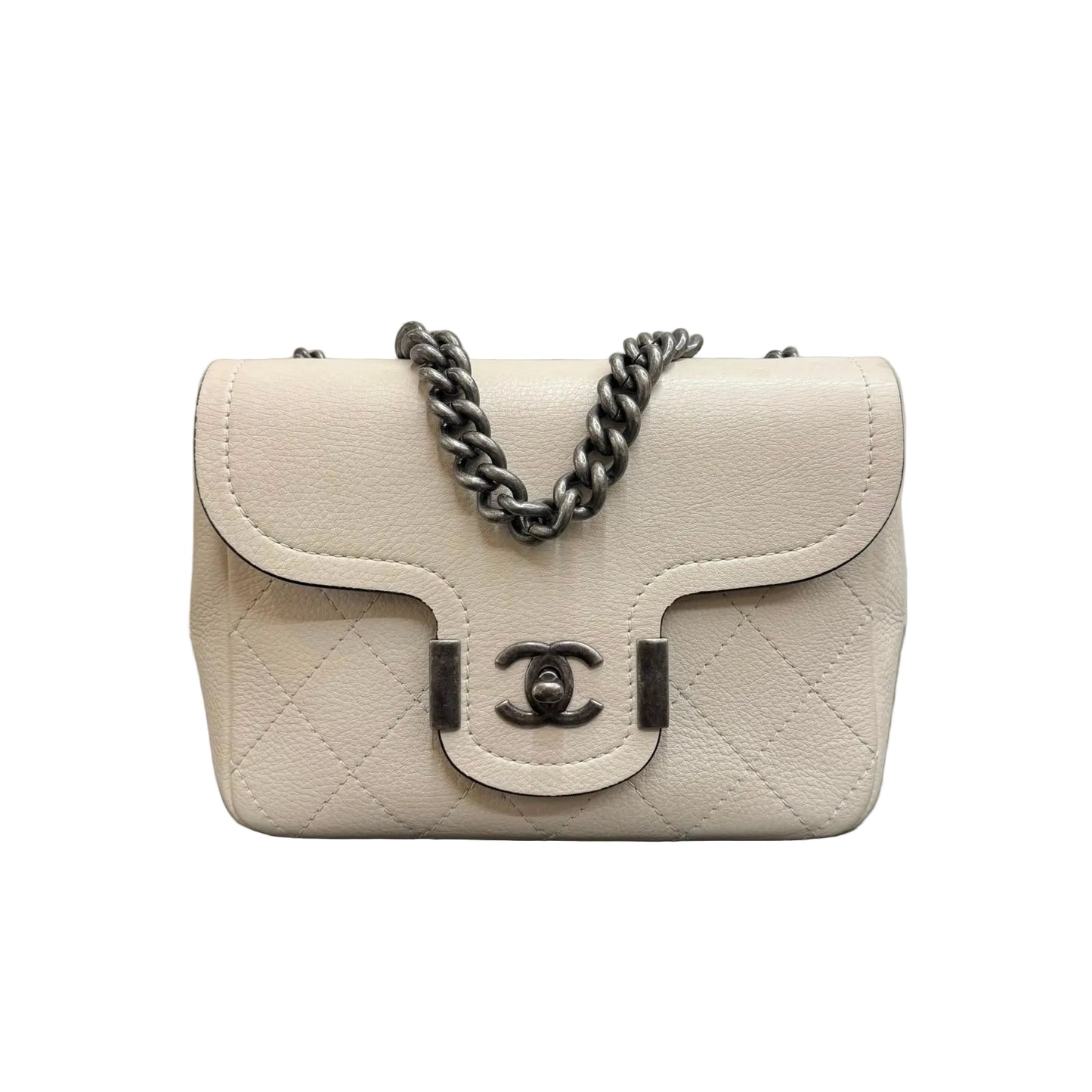 Bolsa Chanel Archi Chic Flap Off White