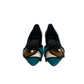 Scarpin Pierre Hardy Turquesa e Preto Olho Tam 34,5 Br
