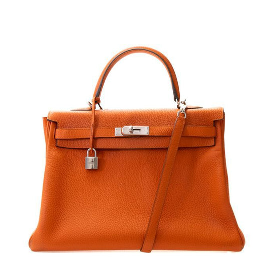 Bolsa Hermès Kelly 32 Togo Laranja