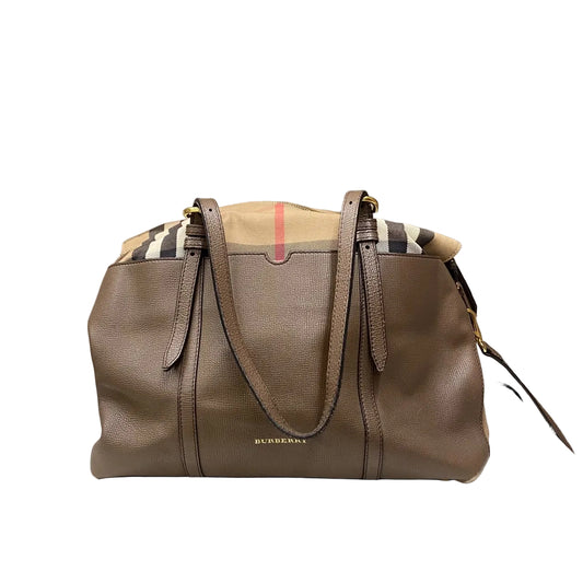 Bolsa Maternidade Burberry Mason House Check Marrom