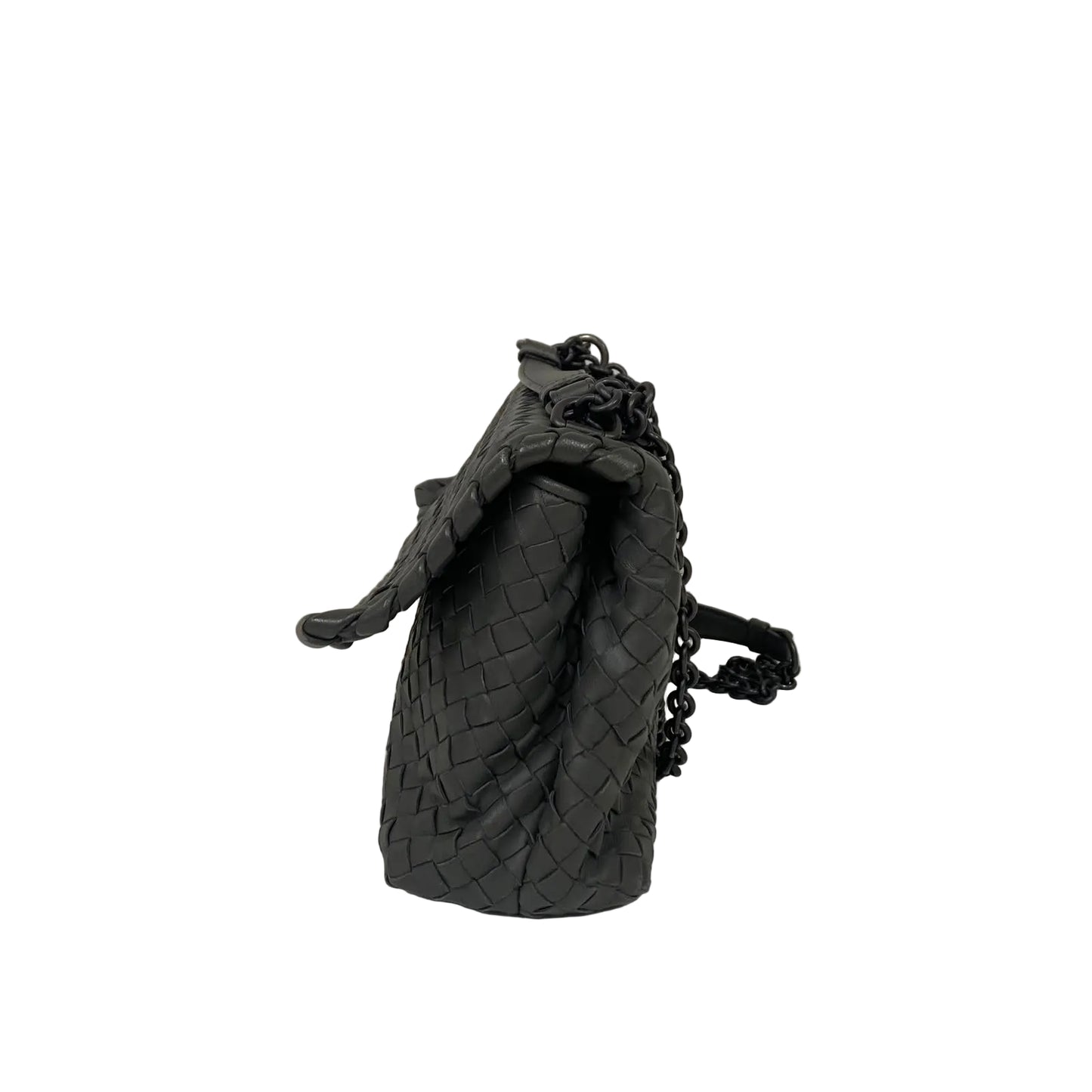 Bolsa Bottega Veneta Olimpia Cinza