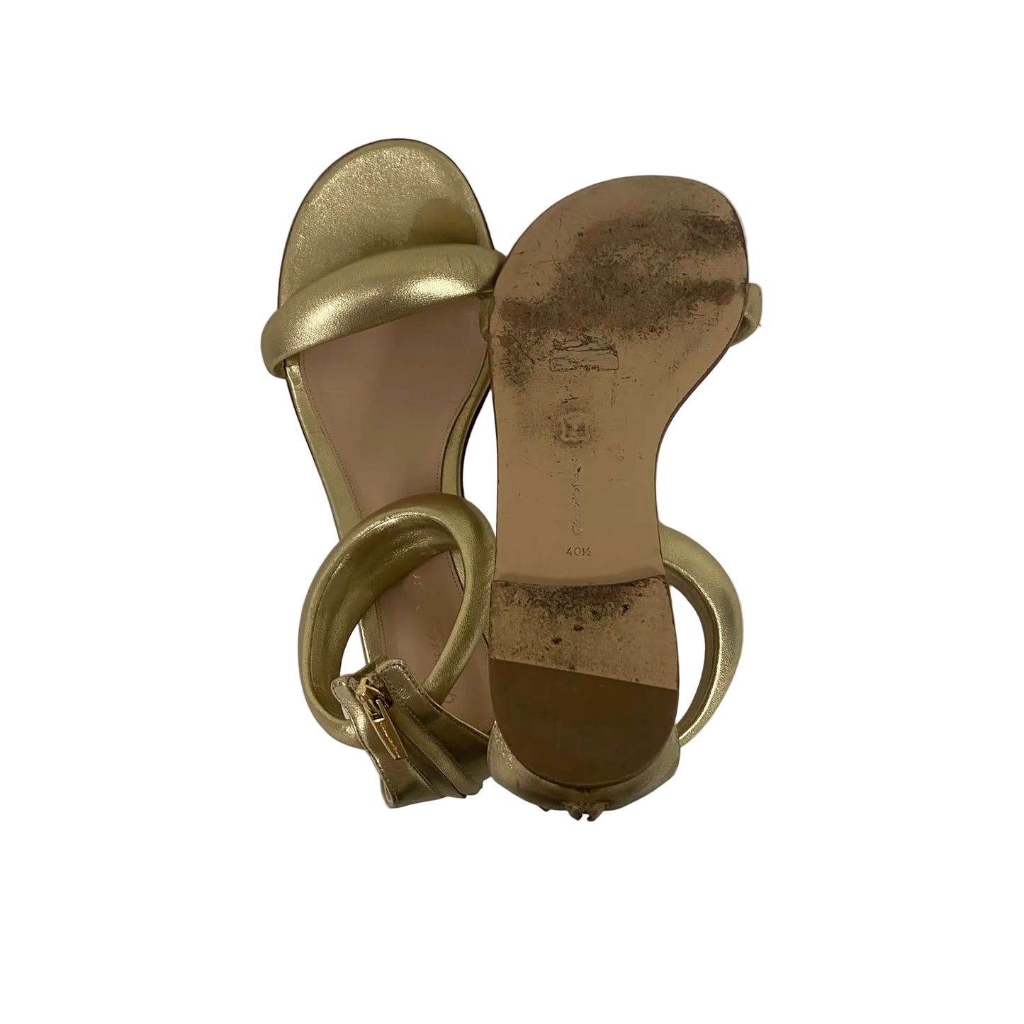 Rasteira Gianvito Rossi Dourada Tam. 38,5 Br