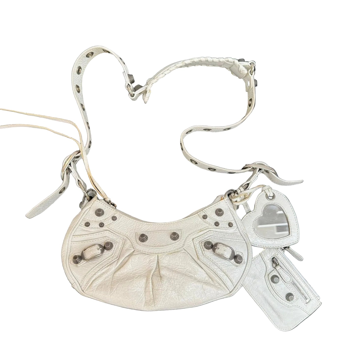 Bolsa Balenciaga Le Cagole XS Shoulder Bag branca