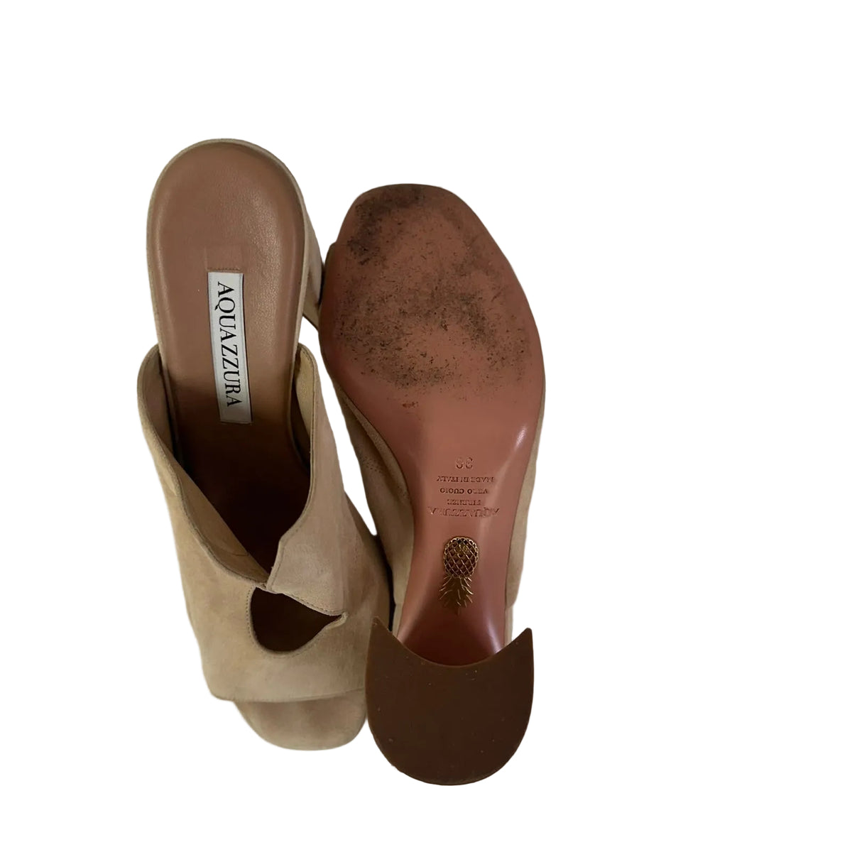 Sandália Aquazzura Suede Tam 36 BR