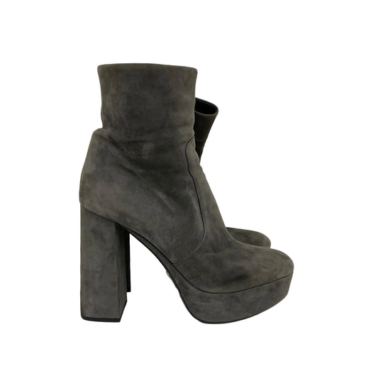 Bota Prada Suede Cinza Tam 37 BR