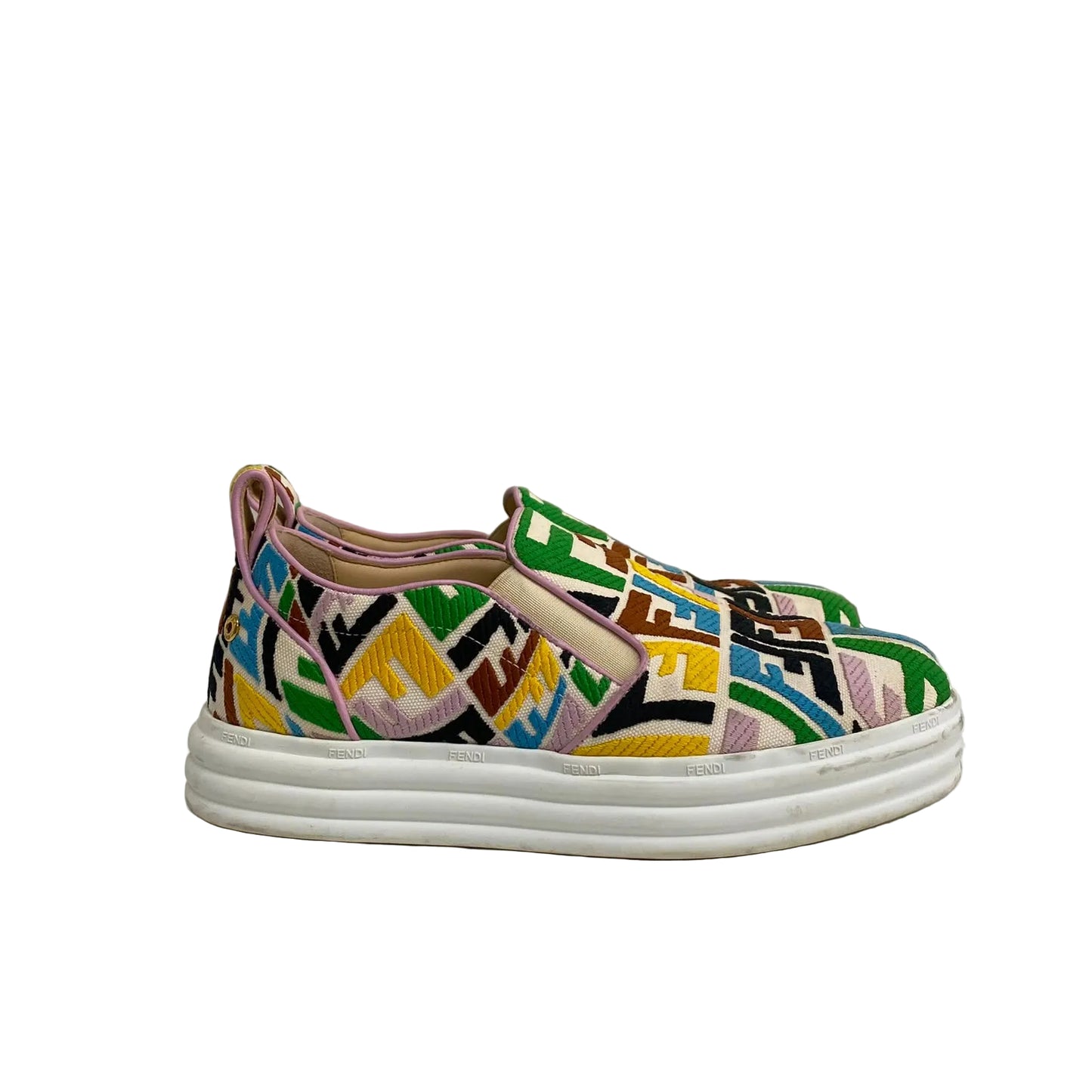 Tenis Fendi Monograma Colorido Tam 36 Br