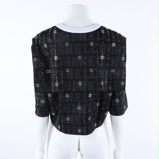 Conjunto Chanel Logotipo CC Preto Tam PP BR