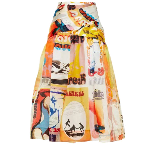 Saia Zimmermann Estampado Amarelo Tam 40 Br