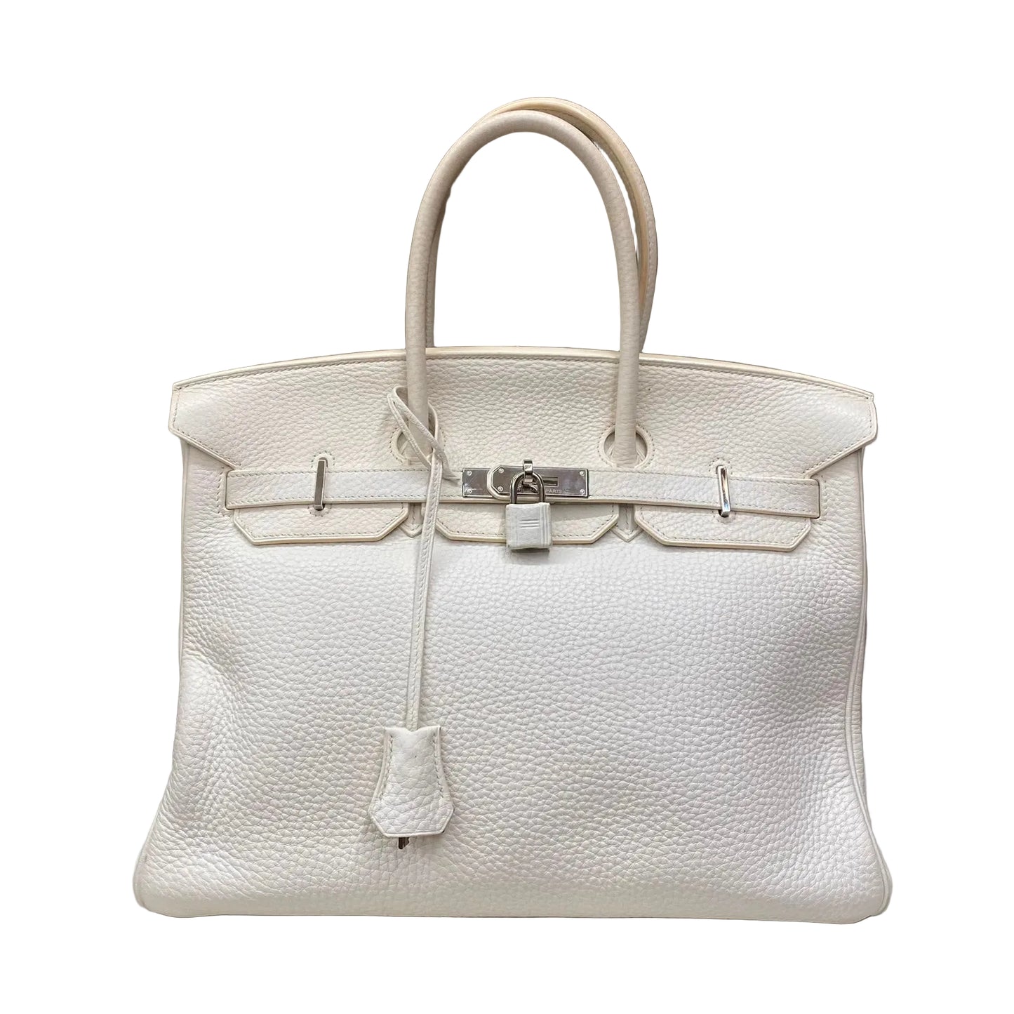 Bolsa Hermes Birkin Branca Ferragem Palladium 35