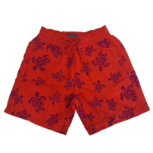 Bermuda Vilebrequin Vermelho Tartaruga Infantil Tam 8 Anos Br