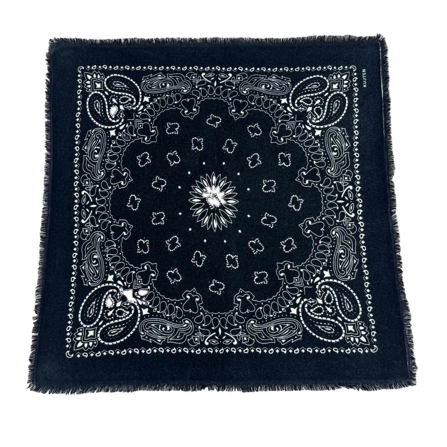 Lenço Kujten Estampado Preto