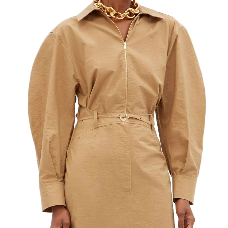 Vestido Jacquemus Bege Recortes Tam 36 Br
