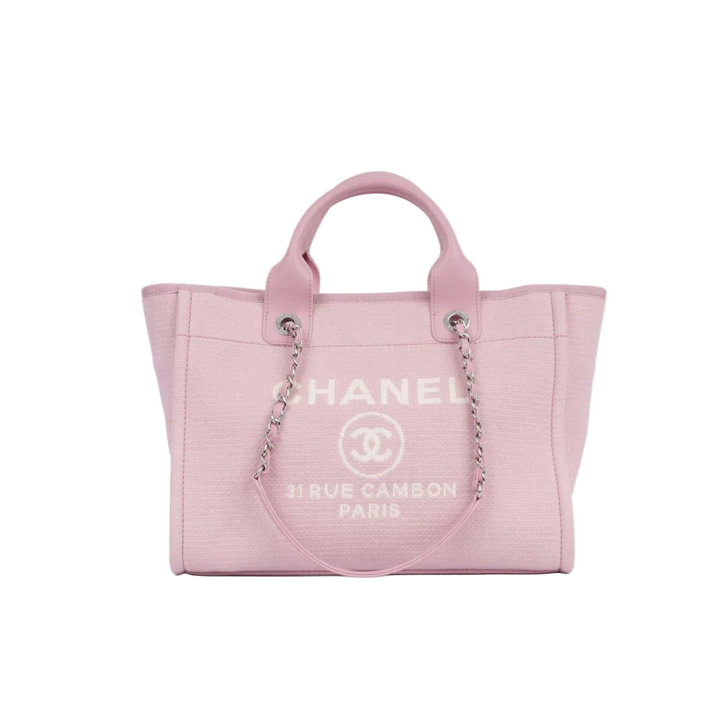 Bolsa Chanel Deauville Rosa Claro