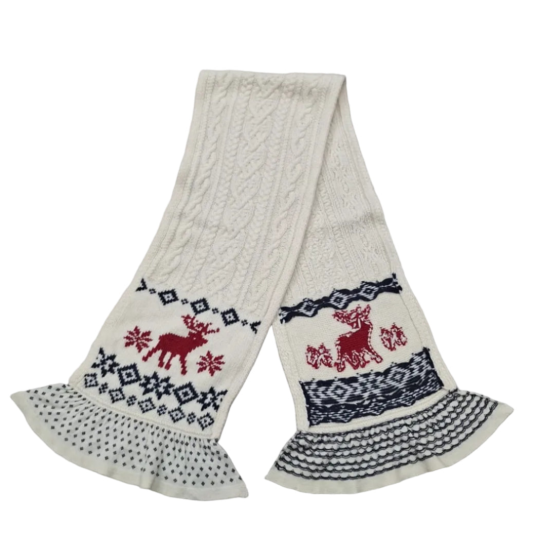 Cachecol Ralph Lauren Bege Com Desenho
