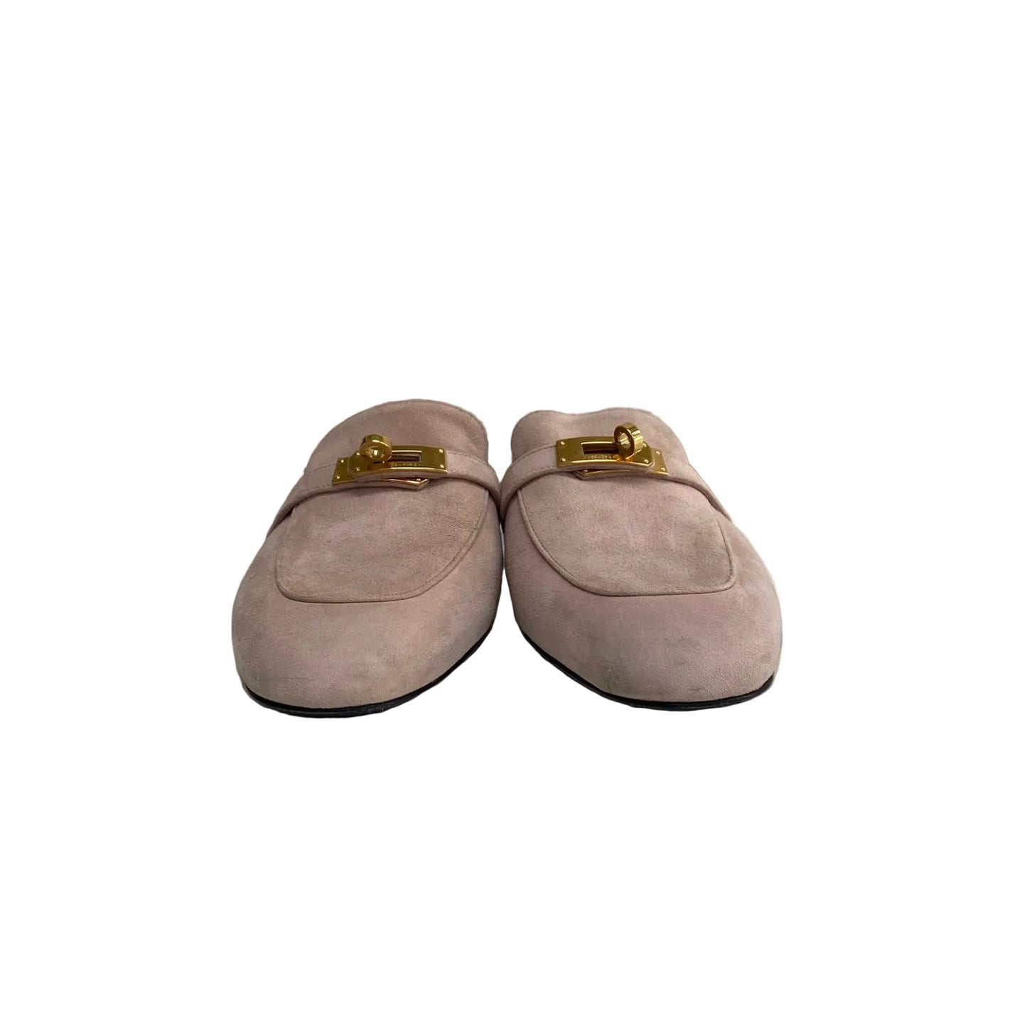 Mule Hermes Suede Rosa Tam 39 BR