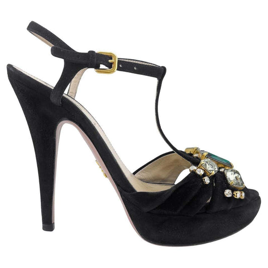 Sandalia Prada Preta Tam 37,5 BR